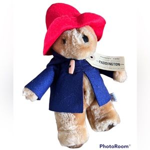Vintage Paddington Bear plush stuffed animal toy, Collectors London 1980s